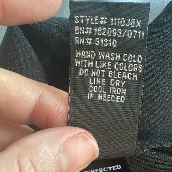 Vtg Womens Satin Mini Dress XS 3 Formal Prom Party Cocktail Teal Blue Black Y2K - Picture 10 of 10